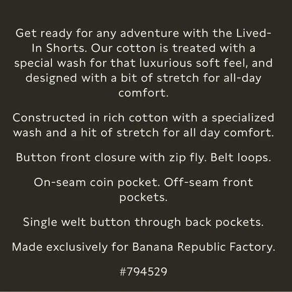 Banana Republic Lived-In Chino Short - Picture 7 of 10